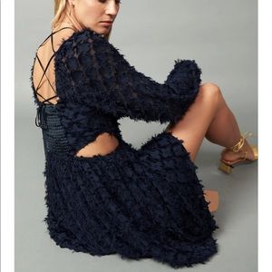 NWT Current Air textured cutout minidress